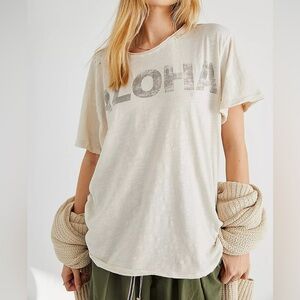 Magnolia Pearl Cream Aloha Tee